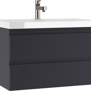 Тумба подвесная под умывальник "Classica 60" Graffo графит матовый В2 Домино DGr2111T