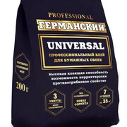 Клей обойный ”Германский универсальный” пакет 200г. Клей обойный ”Германский универсальный” пакет 200г.