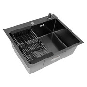 Комплект ARFEKA ECO AR мойка 600*500, коландер, дозатор BLACK