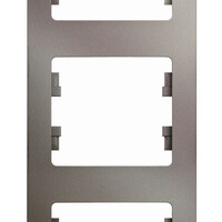 Рамка 3 поста Systeme Electric GLOSSA, вертикальная, платина GSL001207