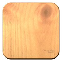 SE Blanca наруж Ясень Выключатель 1-клавишный 10А, 250B, изолир. пластина, Systeme Electric, Дерево, BLNVA101015