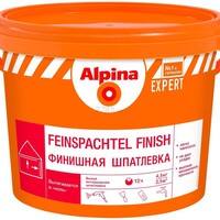 Шпатлевка белая,  Alpina EXPERT Feinspachtel Finish (Альпина ЭКСПЕРТ Файншпахтель Финиш) 4,5кг