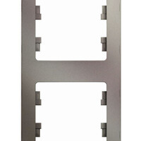 Рамка 4 поста Systeme Electric GLOSSA, вертикальная, платина GSL001208